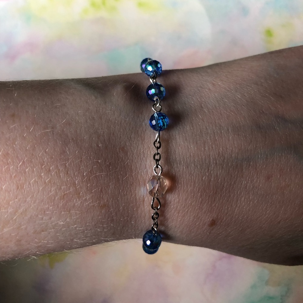 Aurora Borealis crystals bracelet